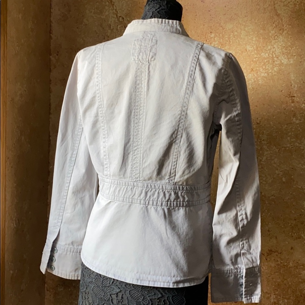 Gap Gray Sergeant Coat Medium Cotton - image 4